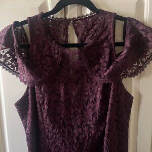 Beautiful burgundy lace dress